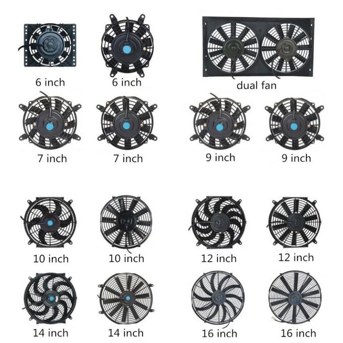 12V universal condenser dc fan for auto radiator